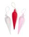 HEMA Lot De Boules De Noël 14,5 cm Verre Goutte - 3 Pièces (rouge)