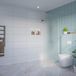 Fortifura Galeria Inloopdouche - Mat Glas - 80x200cm - 8mm - Nano - Blind Inbouw Profiel