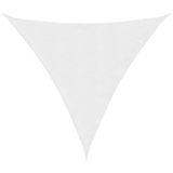 Merkloos / Sans marque Zonnescherm Driehoek - Schaduwdoek 3x3x3m - Waterdicht Oxford Doek - UV-bestendig - Wit
