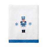 Avanti Linens Handdoek, zacht en absorberend katoen, vakantiehuisdecoratie (Nutcracker Trellis Collection)