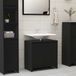 Maison Exclusive - Armoire de salle de bain, noir, 60x33x60 cm, en panneaux de fibres de bois