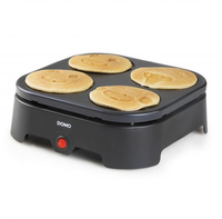 Domo DO8718P Crepe Maker - 4 Crepes - 600W - Black