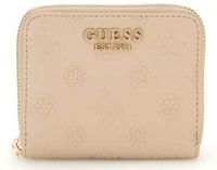 GUESS Phoebe SLG Small Zip Around Wallet Simply Taupe Logo