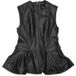 Liloua Peplum Top en cuir