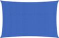 vidaXL Zonnezeil 160 g/m² 2x5 m HDPE Blauw