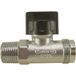 Riko Robinet à boisseau sphérique à gaz - Laiton - Gastec - 1/2" x M24 droit filetage extérieur