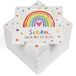HEKU 100 servetten, 3-laags, 33 x 33 cm, regenboog