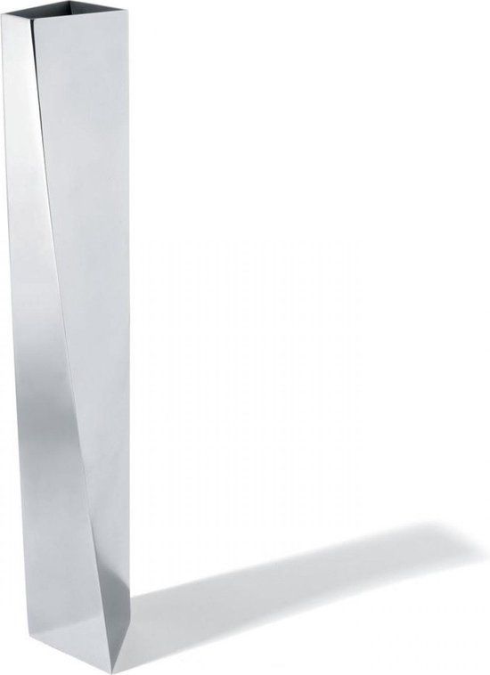 Alessi Zaha Hadid Crevasse Vaas - 42 CM - RVS - Zilver