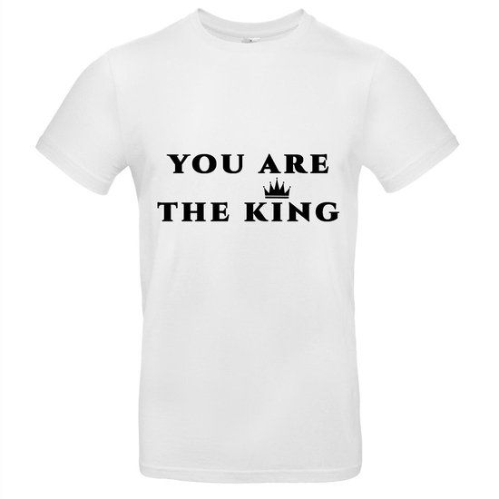 Sol's You are the king heren t-shirt | Wit | Maat S