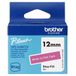 Brother BTAG-P35 ruban d'imprimante d'étiquettes Blanc sur rose