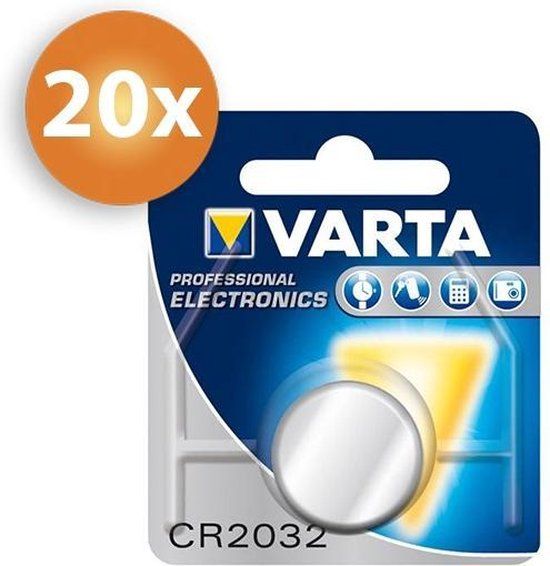 Varta CR2032 knoopcel batterij - 20 stuks Voordeelverpakking