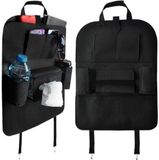 Xtrobb Organisateur de siège auto - 2x - Noir - Feutre - 7 compartiments