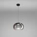 Stilnovo Suspension LED La Mariée, gris fumé, Ø 28 cm