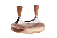 Gerlach Natur Herb Cleaver with Wood Cutting Board