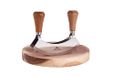 Gerlach Natur Herb Cleaver with Wood Cutting Board