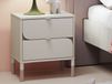 Harmel Table de chevet 2 tiroirs cachemire