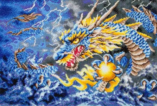 Diamond Dotz painting Mythical Dragon 68 x 47 cm