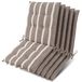 Beautissu Sun-NL, 100x50x8 cm, rayé beige et blanc, set de 5, pour extérieur