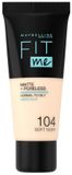 Maybelline Fit Me Matte + Poreless Foundation - 104 Soft Ivory - 30ml