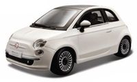 Bburago Fiat 500 2007 1:24 wit - modelauto - schaalmodel