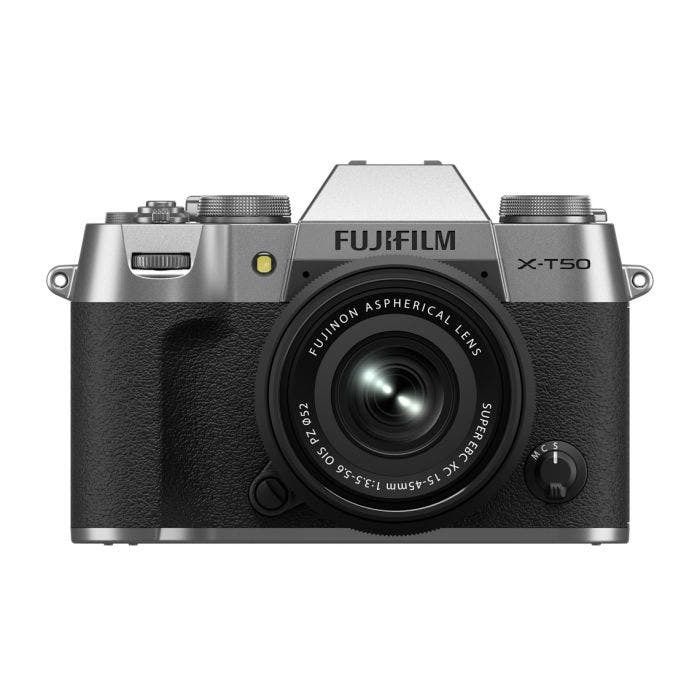 Fujifilm X-T50 Mirrorless Camera with XC 15-45mm Lens - Silver