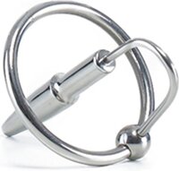 Mister B Hardware Penis Plug with Glans Ring - 32 mm - Stainless Steel