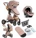 Corvance B.V. poussette 3-en-1 - légère - pliable - kaki