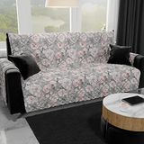 PETTI Artigiani Italiani - Vuilafstotende stoelbekleding met armleuningen, bankovertrek, omkeerbare bankovertrek, gewatteerde bankovertrek, poederbloemen, 100% Made in Italy