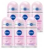 Beiersdorf Nivea Deo Pearl Beauty RollOn 72h protection anti-transpirante 50ml pack de 6