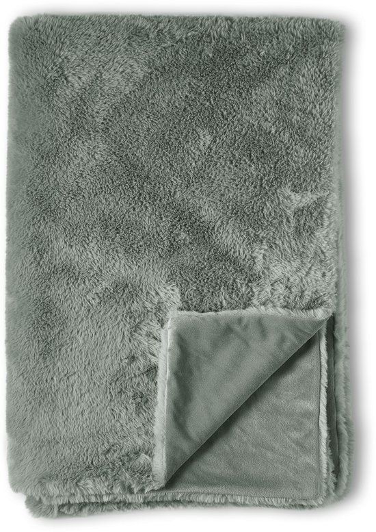 KAAT Amsterdam Cuddle Cloud Plaid - 130 x 170 cm - Grijs Groen