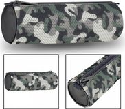 sarcia.eu Camouflage Tube Pennenbakje met Net, voor Jongens 22x8x8cm