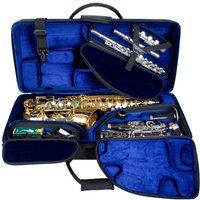 Protec PBTRIALT Altsaxofoon/Klarinet/Fluit Tri-Pac Case - Zwart