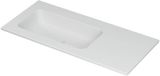 Wastafel INK Aspekt Wastafel Porselein Links Zonder Kraangat - 1000x450x15 mm - Mat Wit
