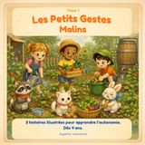 Les Petits Gestes Malins - Tome 1: 3 histoires illustrées pour apprendre l'autonomie. Dès 4 ans.