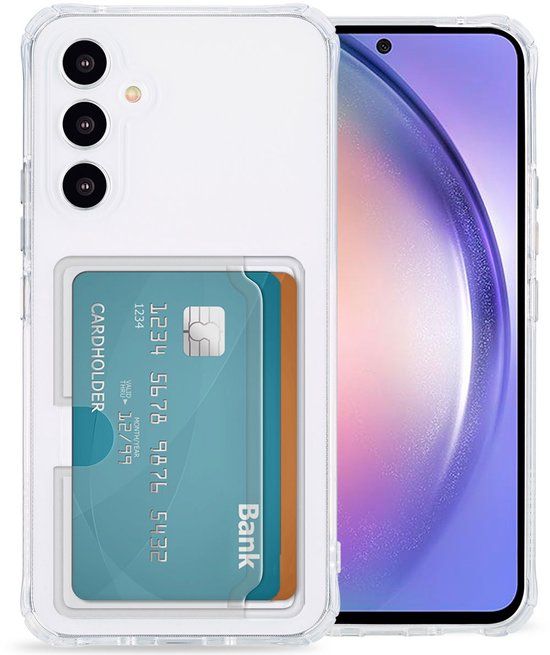 imoshion Hoesje met Pasjeshouder - Geschikt voor Samsung Galaxy A54 (5G) - Transparant