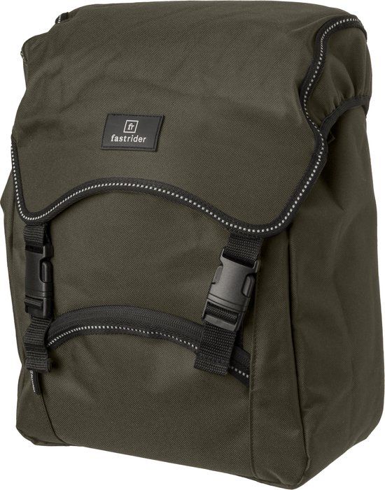 Fastrider Unibag Traffic Single Pannier - Green - 14L