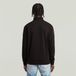 G-STAR Half Zip Sweater Label Badge Heren Trui Katoen Zwart