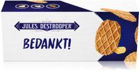 Jules Destrooper Natuurboterwafels "Bedankt! / Merci!" 2x100g
