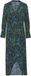 b.young Dameshemdjurk Flouri Lange mouw V-hals Gebloemd Viscose Blauw/Groen/Zwart Maat 38