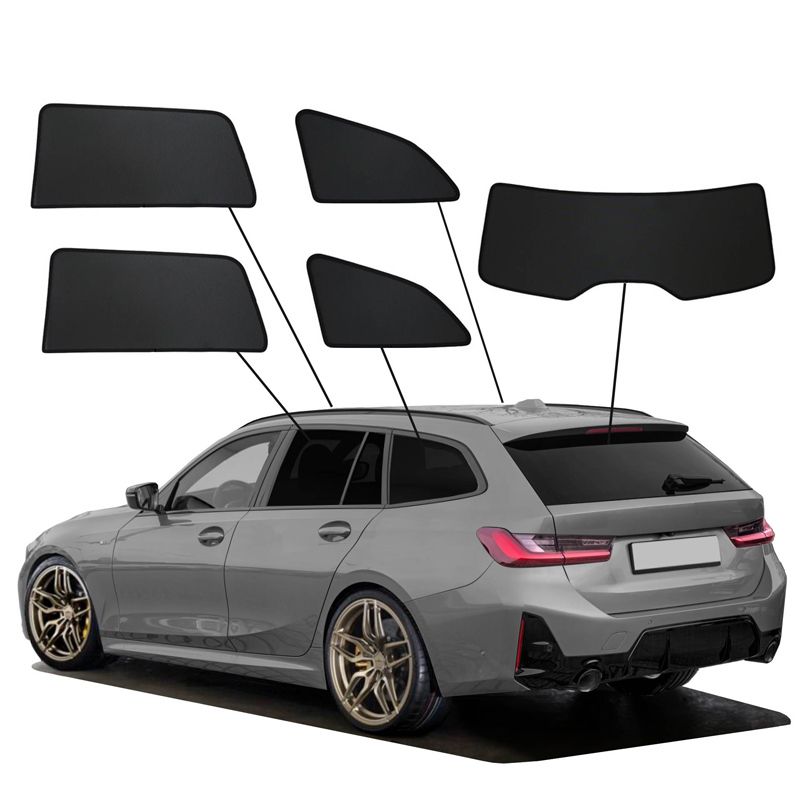 SunClip Zicht- & Zonwering passend voor BMW 3-Serie G21 Touring 2019-