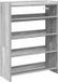 vidaXL Schoenenrek - Bewerkt Hout - Grijs Sonoma Eikenkleurig - 60x25x81 cm