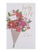 UK Greetings Kerstkaart voor vrouw - boeket ontwerp