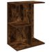 VidaXL Tables de chevet 2 pièces 46,5x29x61 cm bois d'ingénierie couleur chêne fumé