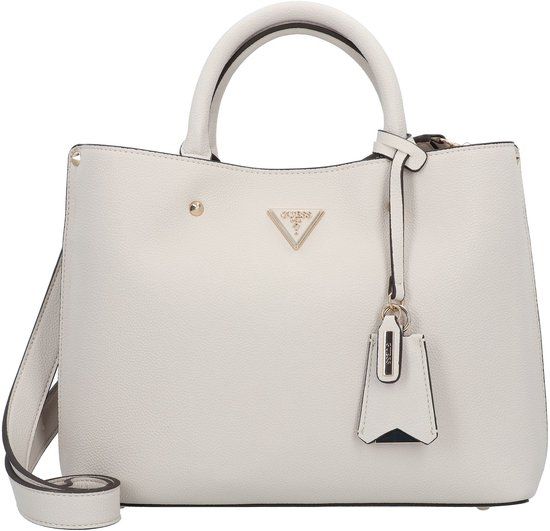 GUESS Schoudertas Meridian II Girlfriend Satchel Ivory Crème