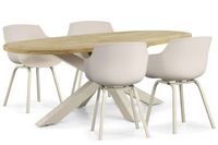 Lifestyle Garden Furniture Lifestyle Salina/Brookline 200 cm dining tuinset 5-delig