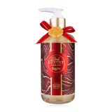 Accentra BODY LUXURY Vloeibare zeep, 290 ml, met geschenkdispenser, dames, Kerstmis, orchideeëngeur, goud/goud