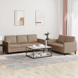 Maison Exclusive - Ensemble de canapés 2 pièces avec coussins, couleur marron cappuccino, en similicuir