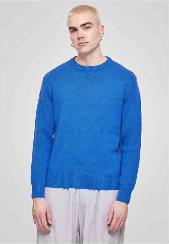 Urban Classics Heavy Oversized Gebreide trui - Blauw - Maat M - Heren