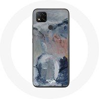 Maniacase Etui voor Xiaomi Redmi 9C Abstracte textuur achtergrond grijs