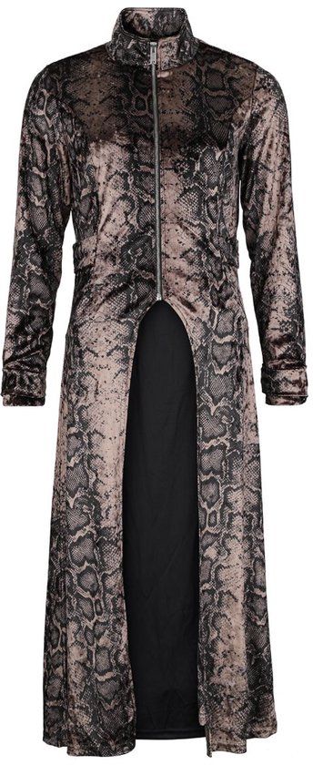 Rock Rebel by EMP Zwart/bruine jas met all-over dierenprint - Dames - XL